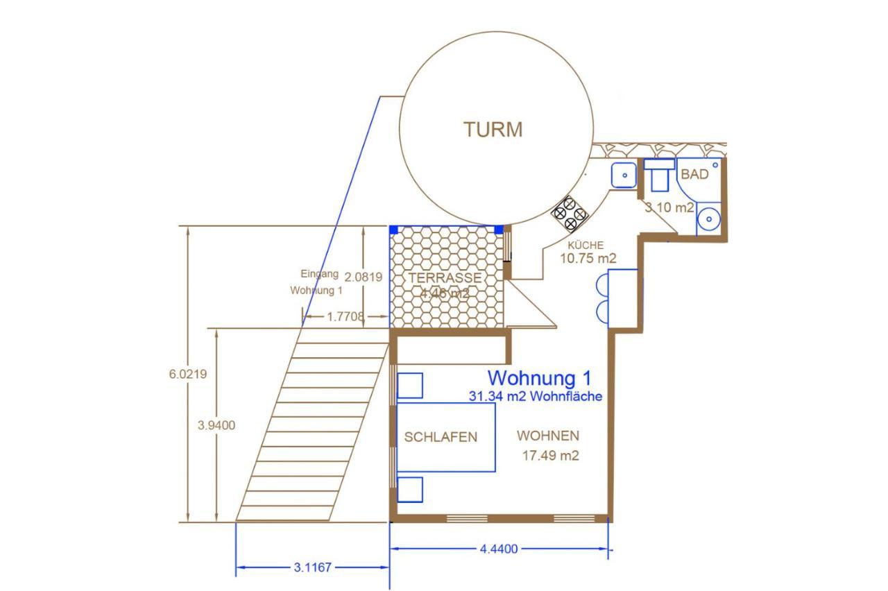 Blaue Wohnung- Ferienwohnung Sulzbach an der Murr 外观 照片